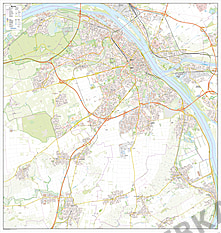 Stadtplan Mainz 105 x 110cm