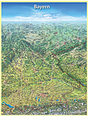 Panorama Landkarte Bayern