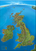 Panorama Landkarte Britische Inseln