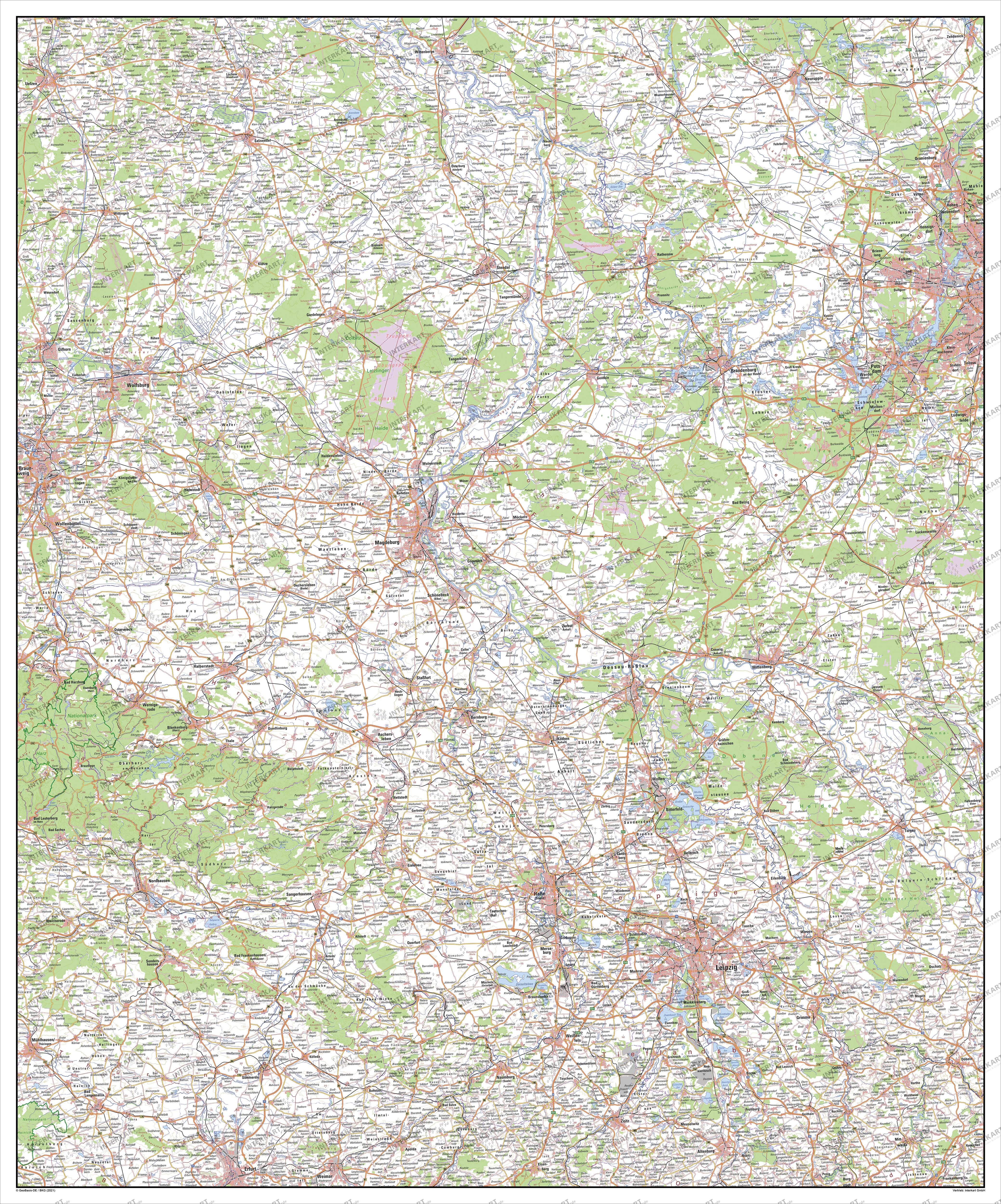 Digital Saxony-Anhalt Map