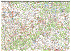 Digitale Sachsen Karte