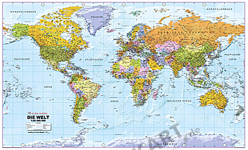 Politische Weltkarte als digitale Datei jetzt online kaufen! XYZ Maps