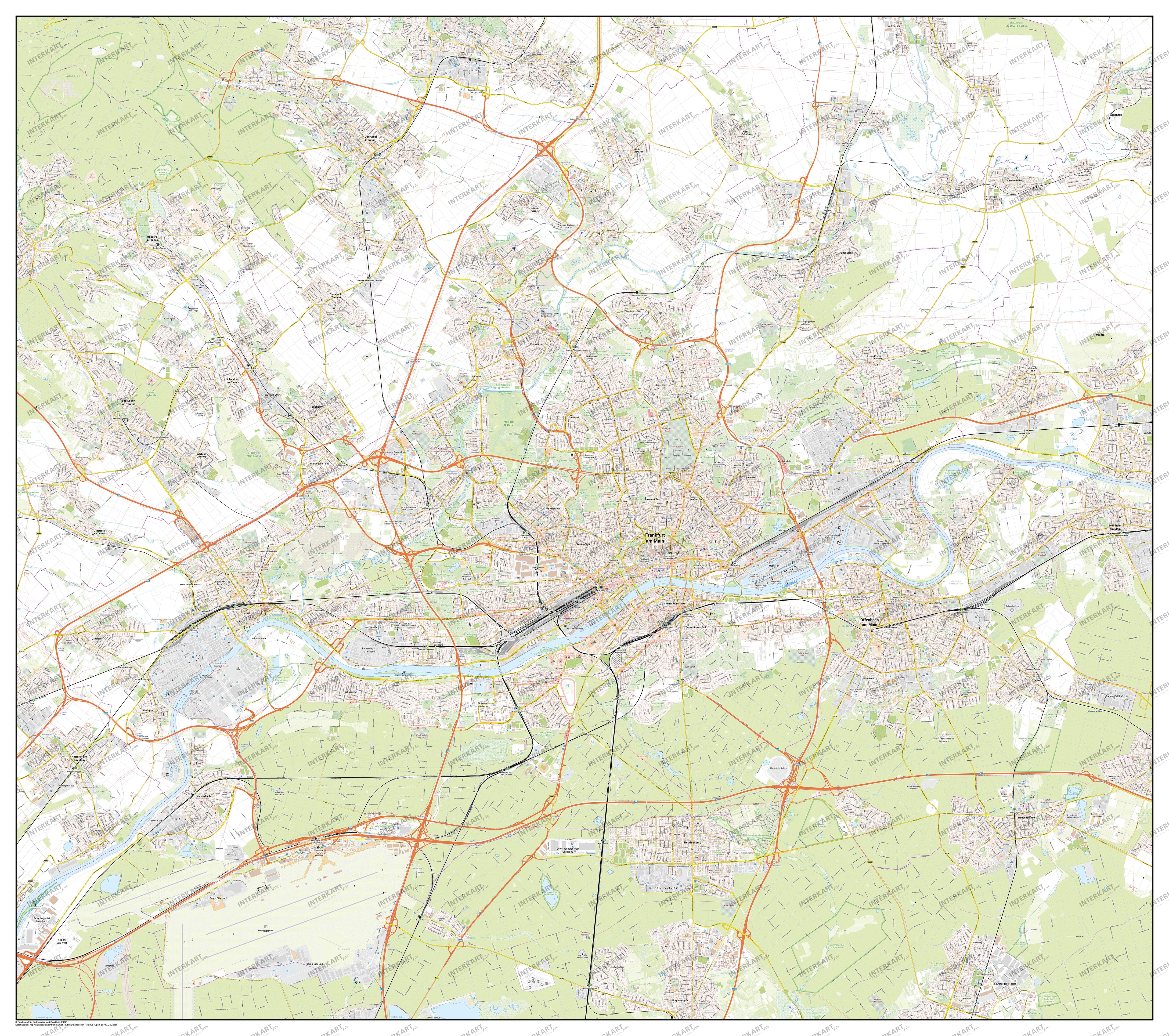 Digitalt bykort Frankfurt/Main