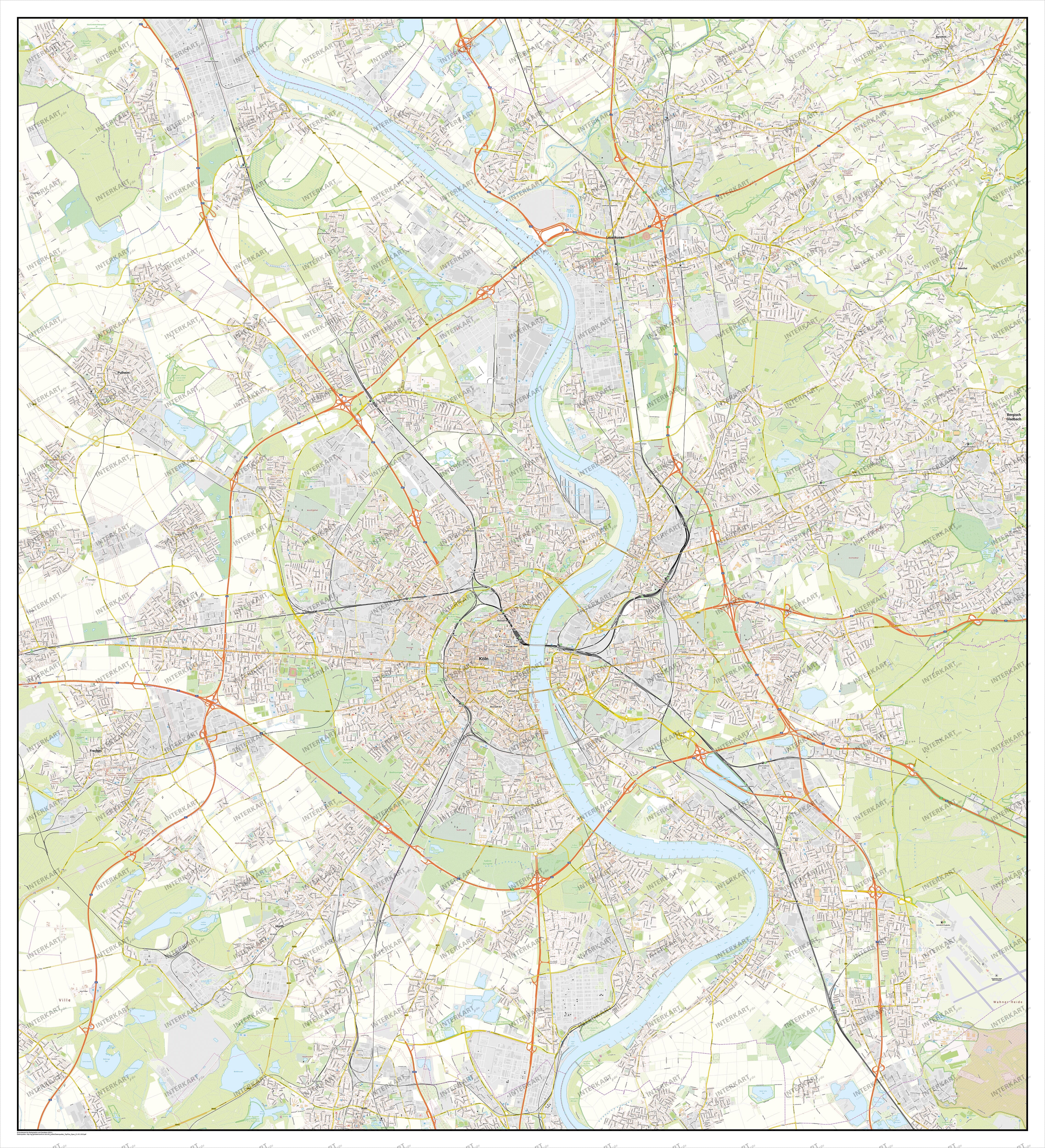 Digitaler Stadtplan Köln