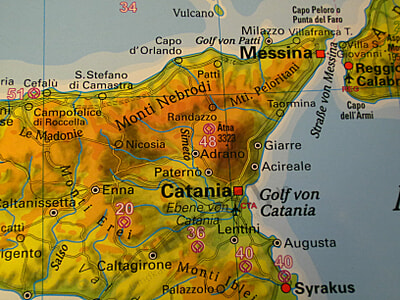 Italien Kort Fysisk 67 X 86cm