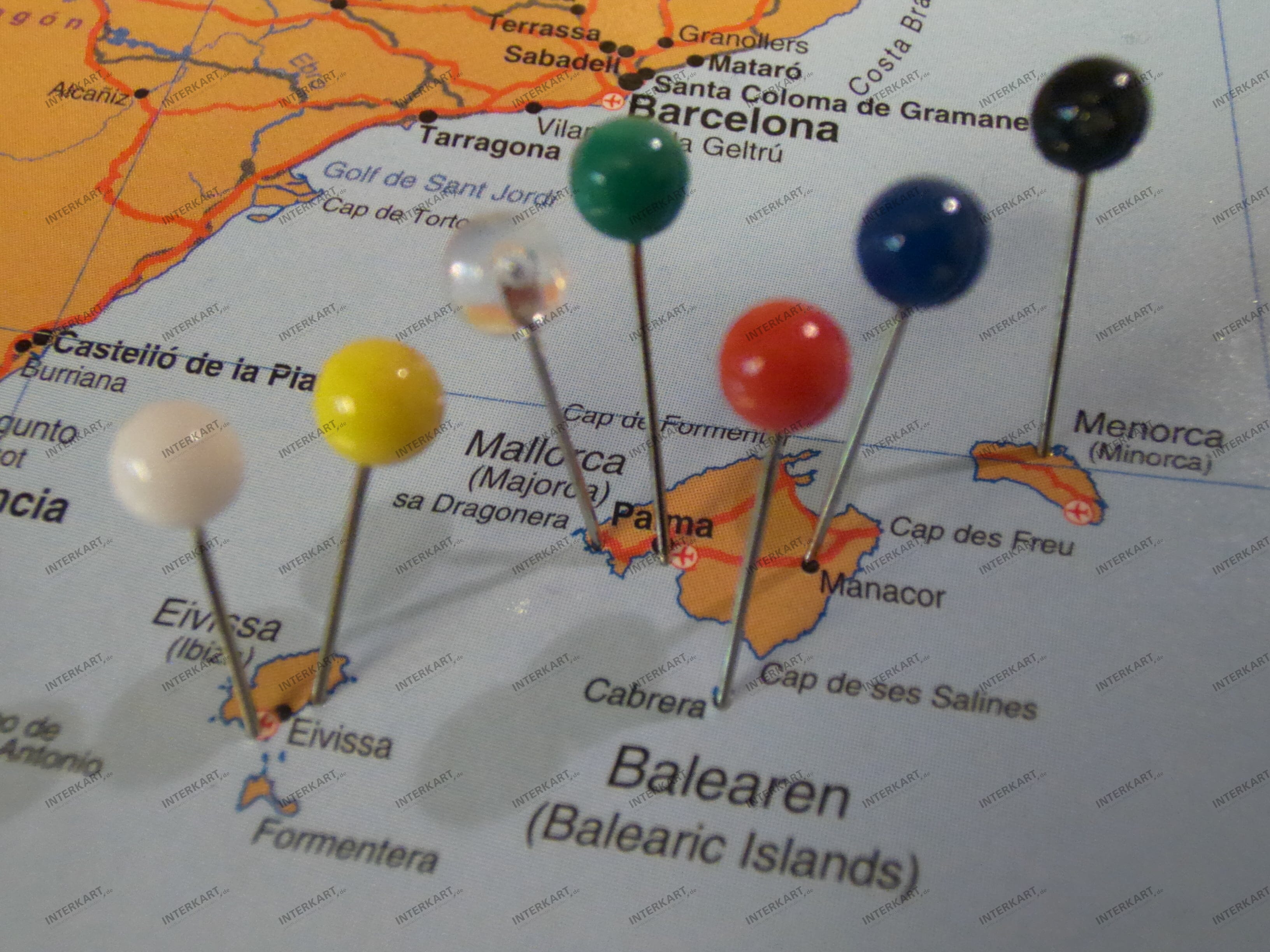 100 Pinn Nadeln 5mm in verschiedenen Farben