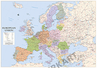 Aktuelle Europäische Union Europakarte im XXL Format XYZ Maps