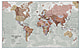 World Map political executive english 136 x 84cm