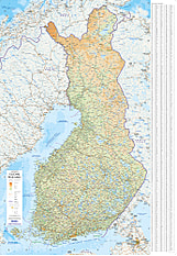 Straßenkarte Finnland