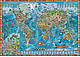 Kinderweltkarte Fantastische Welt deutsch 137 x 97cm