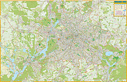 Stadtplan Großraum Berlin - Berliner Ring im Großformat Pharus