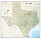Texas Landkarte 99 x 104cm