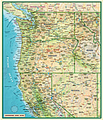 Nordwesten der USA 90 x 105cm