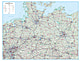Road Map North Germany 135 x 103cm