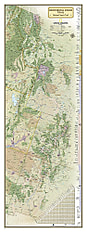 Continental Divide Trail Map 46 x 122cm