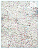 Road map Germany State Saxony Anhalt 103 x 130cm