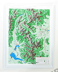3D Relief Karte Rocky Mountain National Park