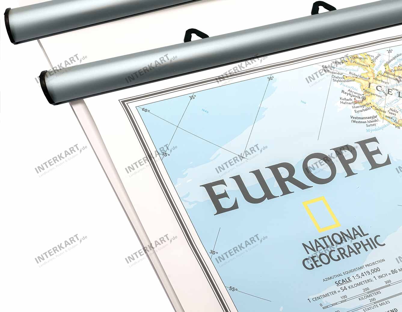 Posterleisten aus Aluminium (silber/schwarz) in verschiedenen Längen (je zwei Stück)