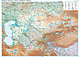 Kasachstan Landkarte physikalisch 120 x 88cm