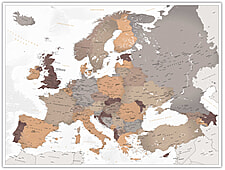 Kleine dekorative Europakarte Designer