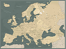 kleine dekorative Europakarte