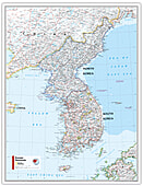 Korea Landkarte