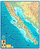 Baja California Karte 78 x 95cm