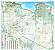 Libyen Straßenkarte Landkarte 98 x 88cm