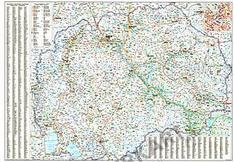 Mazedonien Karte 89 x 67cm