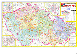 Czech Republic Postcode Wall Map czech-republic-postcode-wall-map