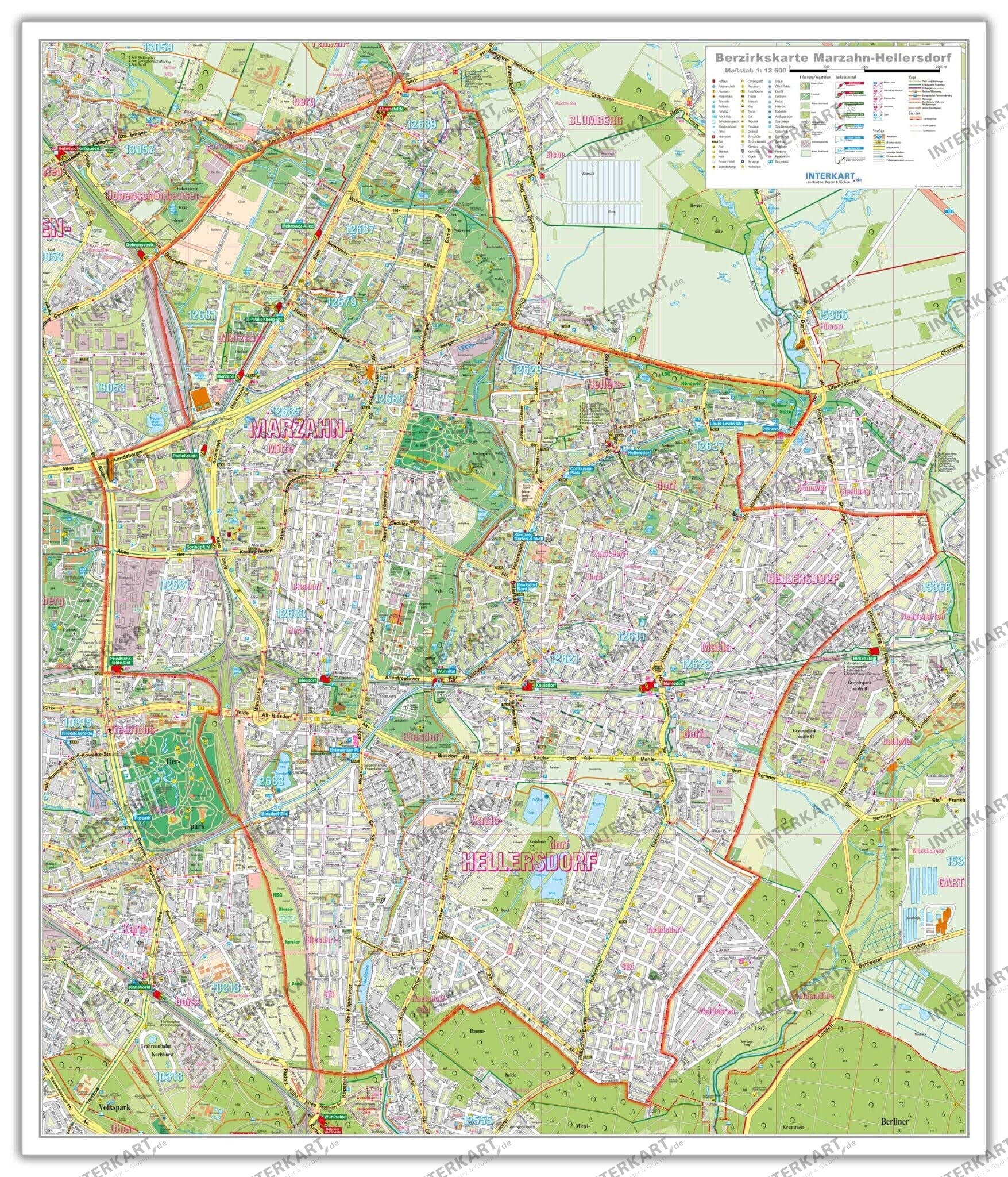 Marzahn Hellersdorf map