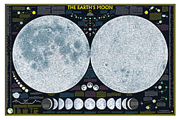 Mond Atlas als Poster - Der Mond von National Geographic