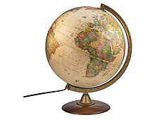 Leuchtglobus in antikem Stil 30cm