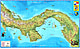 Panama Landkarte 107 x 65cm