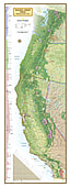 Pacific Crest Trail Landkarte Poster