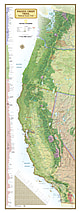 Pacific Crest Trail poster map