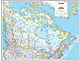 Kanada Landkarte 91 x 73cm