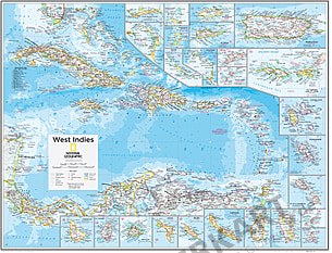 Westindische Inseln 91 x 73cm