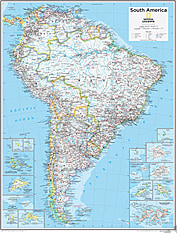 South America 73 x 91cm