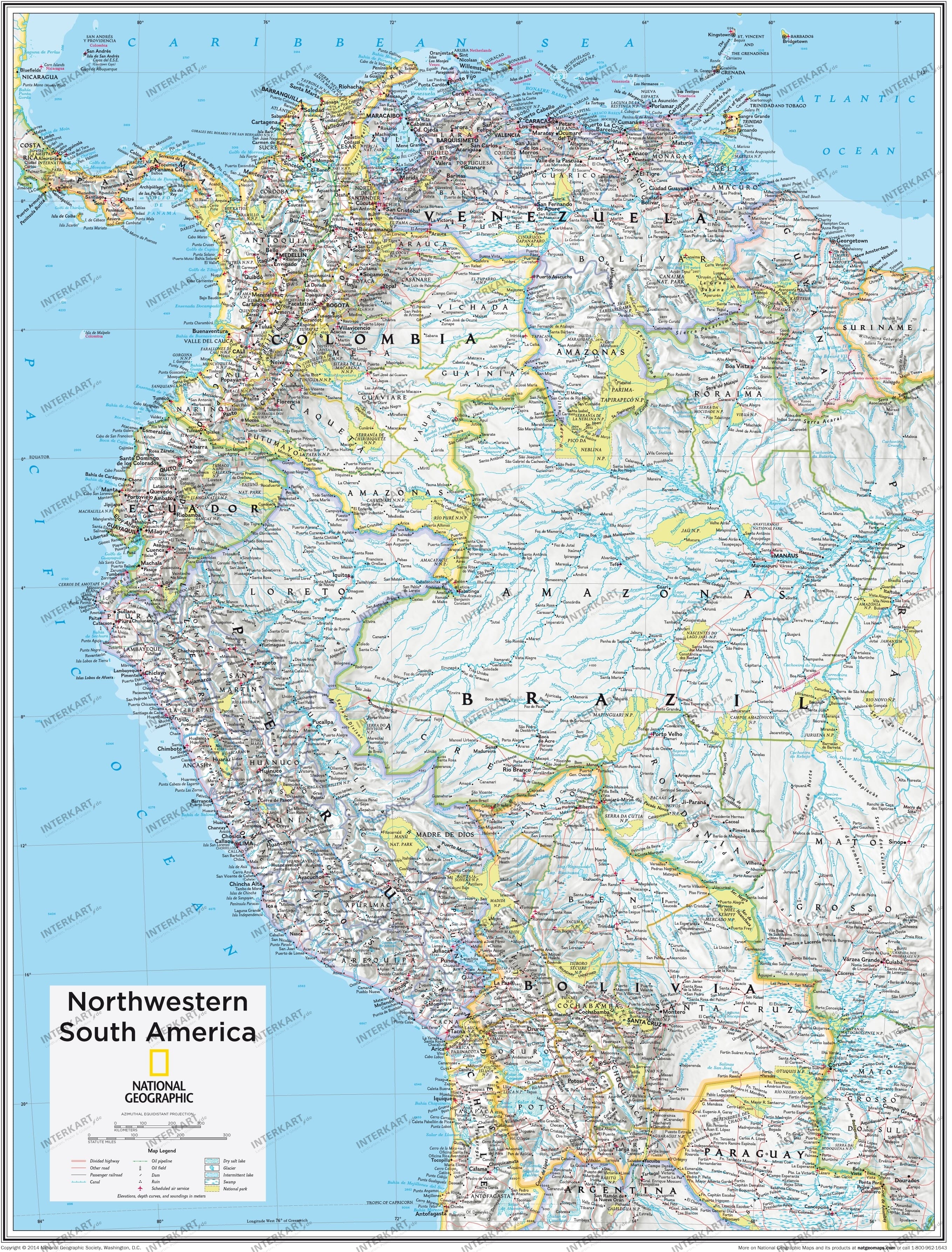 Nordvest Sydamerika 73 x 91cm