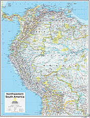 Northwestern South America 73 x 91cm