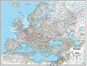 Europa Landkarte 91 x 73cm