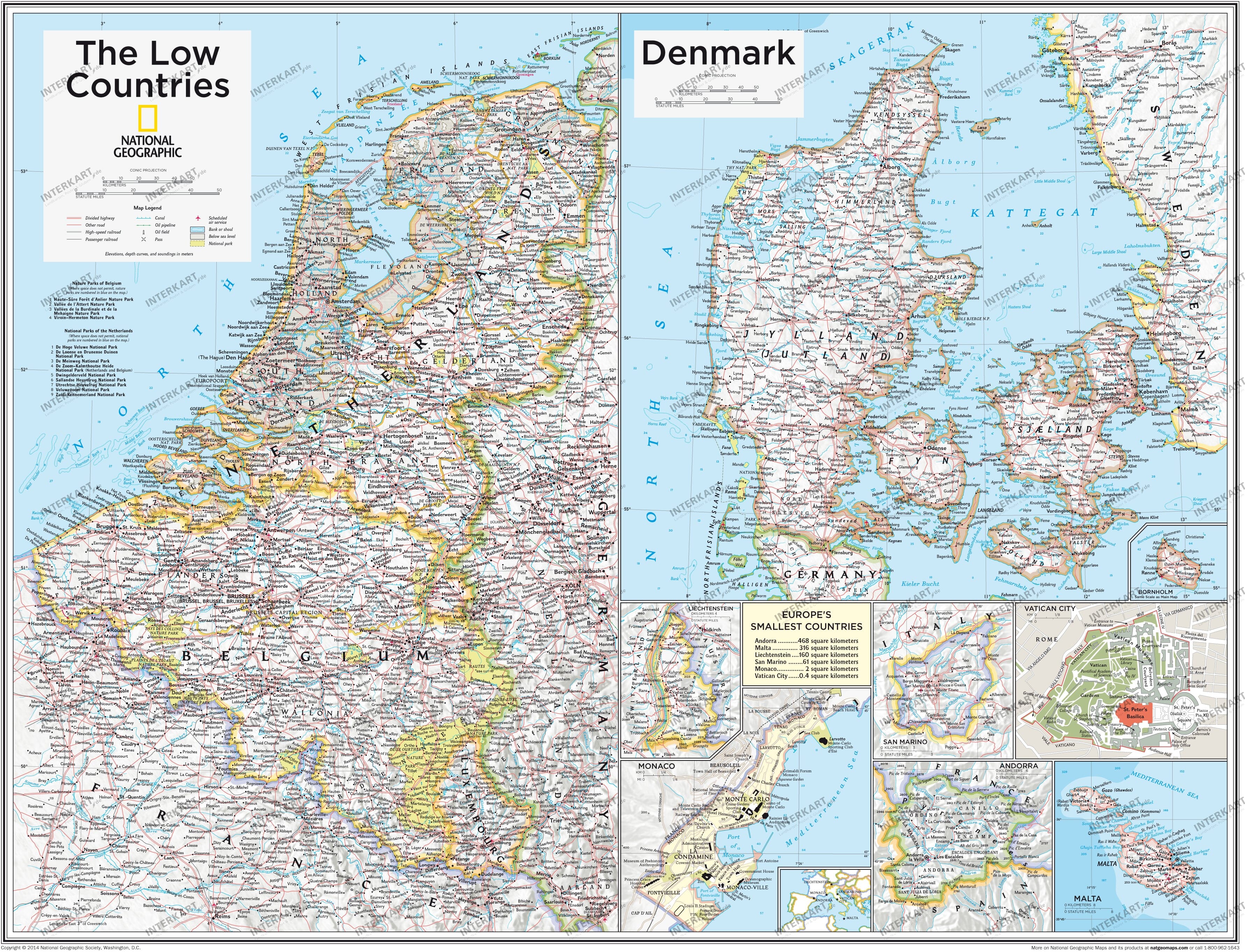 Low Countries and Denmark 91 x 73cm