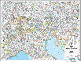 NGS Alps Wall Map