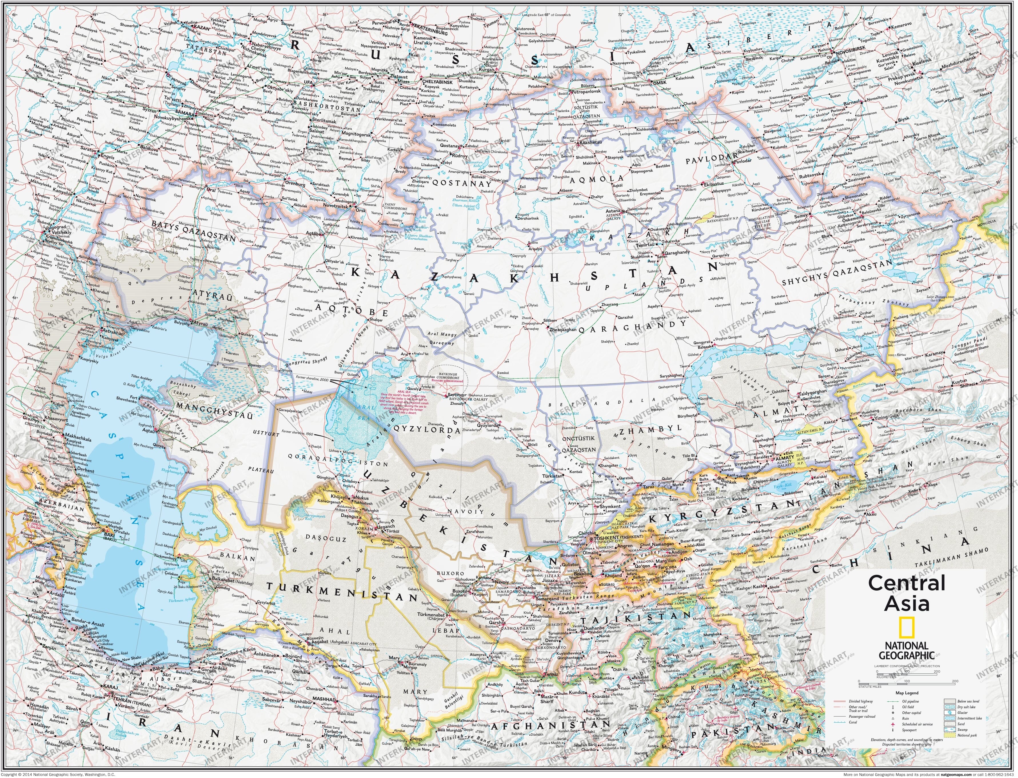 Central Asia 91 x 73cm