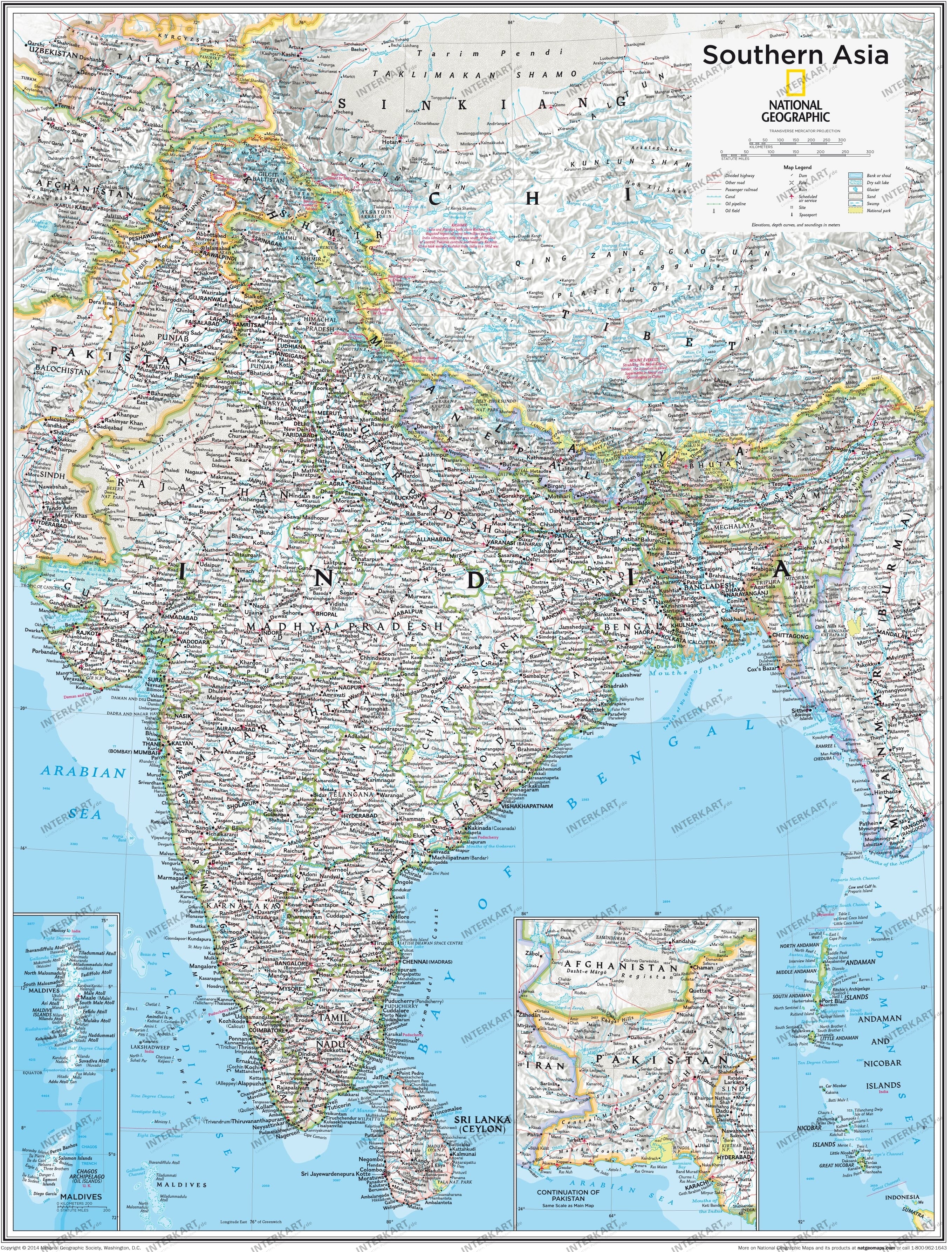 Southern Asia 73 x 91cm