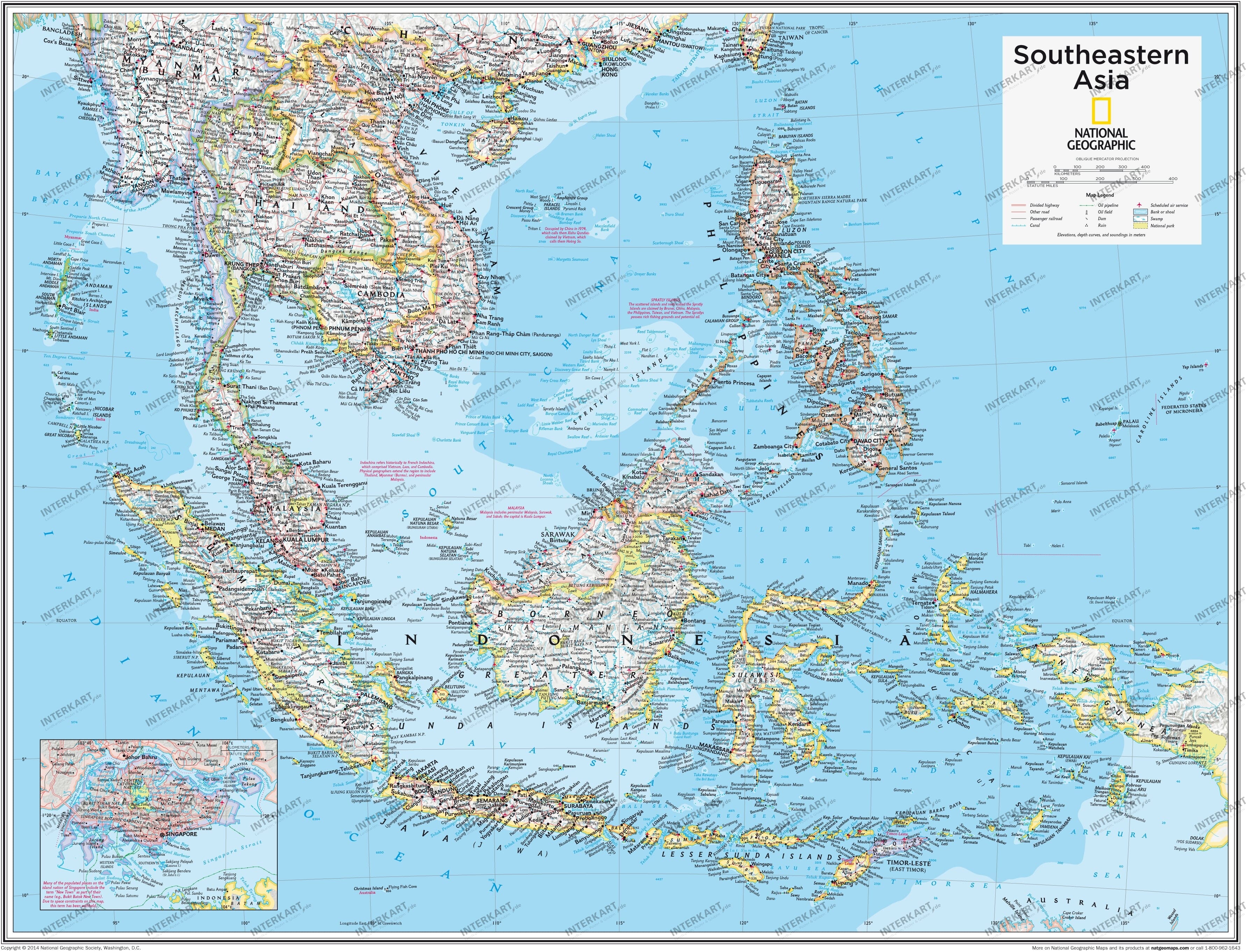 Southeastern Asia 91 x 73cm