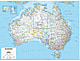 Australien Karte 91 x 73cm
