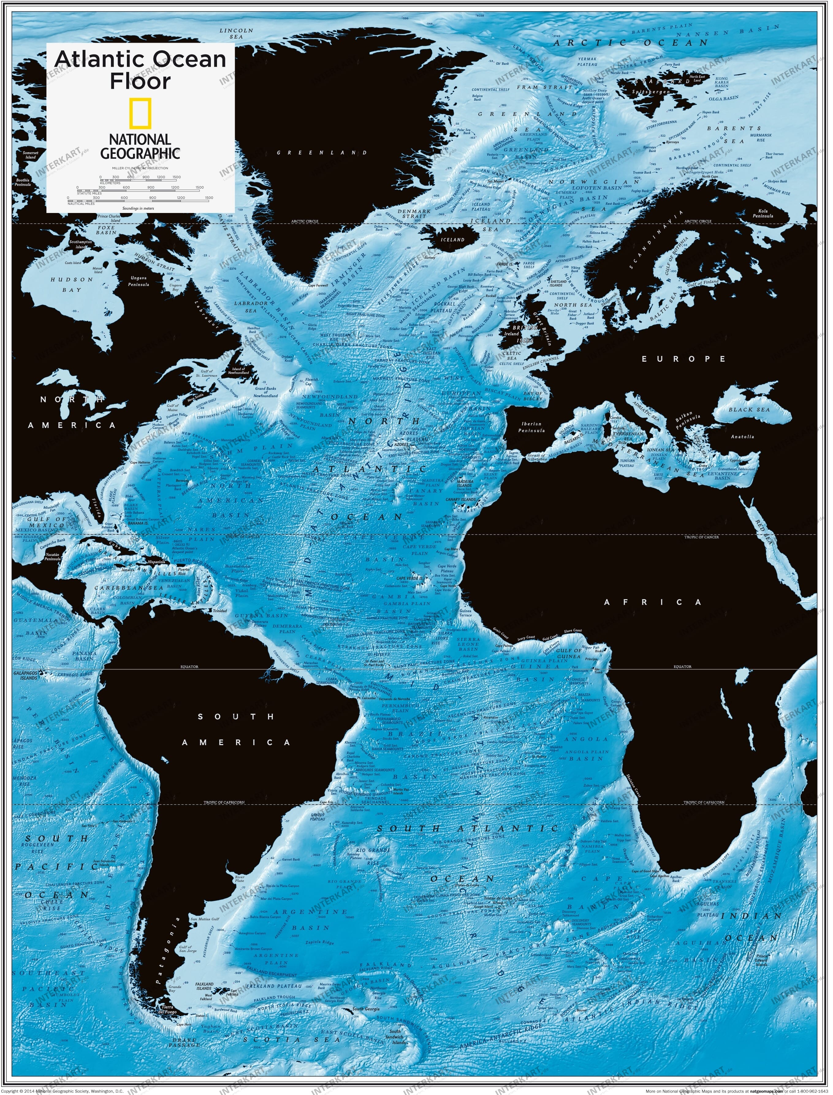 Atlantic Ocean Floor 73 x 91cm