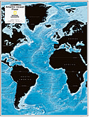 Atlantik Meeresrelief 73 x 91cm